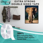 Strong Double Sided Tape Removable 10ft  Clear Sticky Adhesive Nano Tape Tough W