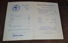Vtg 1950s Chessie System Shipboard Menu C o Ferry Lake Michigan Spartan