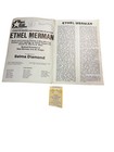 Signed Ethel Merman 1974 Miami Concert Program   Ticket Stub