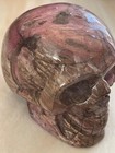 3  Natural Rhodochrosite Carved Crystal Skull Realistic Healing Skeleton  322