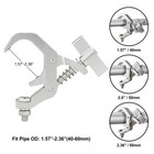 Pro Truss Clamp 1 57-2 36 Inch 4 Pack  Stage Lighting Clamps Heavy Duty 330lb