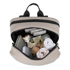 Baby Brezza Quilted Puffer Backpack Diaper Bag - Taupe  new 