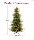 Bcp 9ft Pre-lit Artificial Aspen Noble Fir Christmas Tree W Led Lights   Quick C