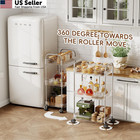 Starlatta 3 Tier Rolling Cart With Lockable Wheels  Clear 3-tier 