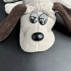 Vintage 1985 Tonka Pound Puppies Plush Brown   White Spotted Dog Stuffed Animal 