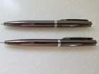 Marquis By Waterford Pen   Pencil Set Gun Metal Colored Chrome Accents