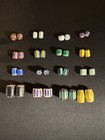 Lot - Chevron Glass Beads - 32 Hudson s Bay Company Trade Beads 5-20mm -  b362 