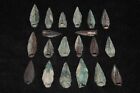 Lot Sale 20 Genuine Ancient Luristan Bronze Arrowheads Circa 1800 - 600 Bc
