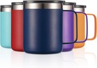 12-ounce Stainless Steel Insulated Coffee Mug  with Handle  travel Mug navy Blue