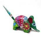 Armadillo Wood Carving   Oaxacan Alebrije  Mexican Folk Art