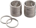 20pcs Key Ring Keychain 3 4 Inch 20mm Diameter Metal Flat Split Key Chains Ri   