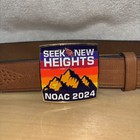 Order Of The Arrow Leather Belt Noac 2024 Buckle Size 50 Used