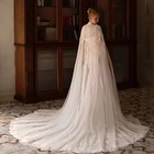 Customized Sparkling Beaded Lace Wedding Dress Elegant Mermaid Long Bridal Gown