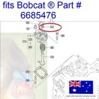Bobcat Kubota Engine Speed Control Lever Shaft Oil Seal Governor Plate 6685476
