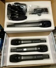 4 Handheld Rechargeable Pro Wireless Microphone System W built In Efx  New 