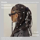 26pcs Silver Hair Beads Loc Jewelry - Dreadlocks Accessories  Diy Braids Rings 
