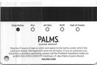 Palms Casino - Las Vegas  Nv - 17th Issue Slot Card  c 2014 - With Sticker