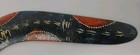 Two Boomerang Aboriginal Australian Hand Painted  By Yarramunua Dreaming Vintage