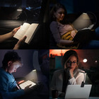 Rechargeable Led Book Light - 14 Leds  3 Modes  Clip-on  Portable   Flexible