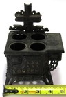 Queen Antique vintage Cast Iron Stove Mini Dollhouse salesman  About 5  Wide