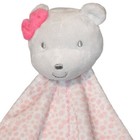 2013 Carters Precious First Bear Rattle Baby Pink Security Blanket Lovey 13 