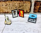 The X- Files 3 Piece Enamel Pin Set Brand New Simpsons     