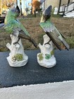 Wonderful Antique Pair Of Porcelain Birds 