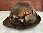 Vintage  Allgauer Lodenhut German Austrian Hiking Touring Hat W 20 Travel Pins