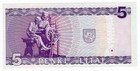 Lithuania P-55 5 Litas 1993 Unc Rare Note
