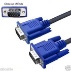 6ft Svga Male To Vga Male Hd 15pin Cable Cord Connects Pc To Monitor Video Tv Us
