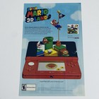 Super Mario Nintendo 3ds Game Promo Poster 2010s Retro Gaming Rare Print Ad