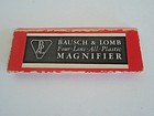Compliments Of Bausch   Lomb Plastic 4 Lens 3-1 2  Magnifier W box-vintage