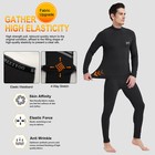 2pcs Men s Winter Soft Fleece-lined Thermal Underwear Set Warm Top bottom 