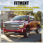 Grille Overlay Cover Inserts Compatible With 2016-2018 Chevy Chevrolet Silverado