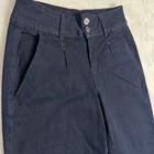 Earl Jeans High Rise Pleated Denim Trousers Sz 6 Wide Leg Jeans Tailored Stretch