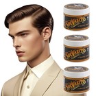 Strong Hold Hair Pomade Wax Water Based Styling Gel For Men Barber Hair