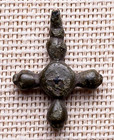 Antique Late Viking Age C 12 Cross Century Byzantine Type Orthodox    budded     249