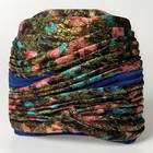 Vtg    doris    Turban Stylepleated Pillbox Beehive Metallic Vivid Gold Color Velvet