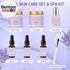Facial Skin Care Set   Spa Kit  Lavender Spa Gifts For Women  Body   Facial Rela