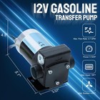 Oil Fuel Transfer Pump 12v Kit W  Hoses nozzle For Gasoline Diesel Kerosene
