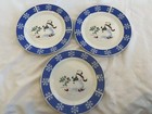 Studio 33 Holiday Home Snowman Caroling Red Cardinal Snowflake Blue Rim 10   