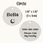 Custom Engraved Stainless Steel Pet Tags   Personalized Dog Or Cat Id Tags