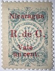 Travelstamps  1922 Nicaragua Postal Tax Stamp - R  De C  Op Mng