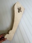 Vtg Salvaged Architectural Wood Corbel From Savannah  Ga Rustic Patina Off-white