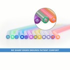 250 Pcs Dental Disposable Air Water Syringe Tips-white Inner Rainbow Outer Tube