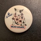 Spuds Mackenzie Bud Light Dog Beer Pin Button Vintage Collectible Bar Pinback