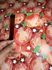 4x6 Art Print - Peach Stars - Whimsical Fruit - Mixed Media - Original Art