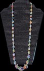 Italian Venetian Moretti Murano Millefiori Glass Bead Necklace Vintage antique