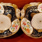 Regency coalport  web Pattern  Pair Dessert Shell Serving Dishes
