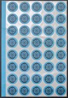 Zero Hour Vintage 1994 Dc Comics Zero Hour Promo Blue Sticker Full Sheet Of 40